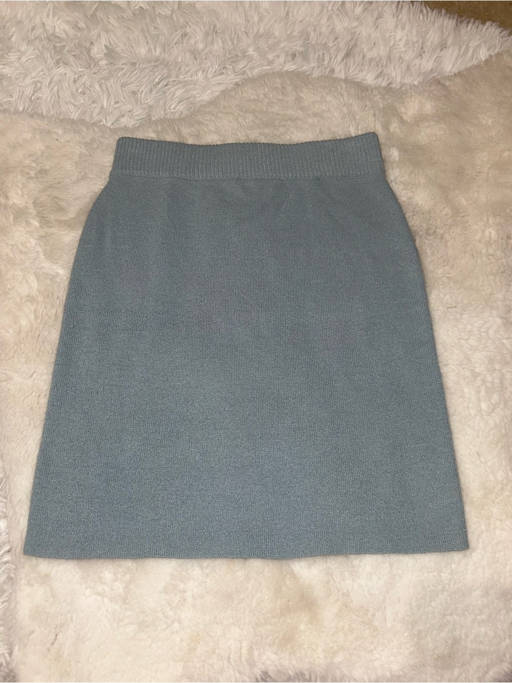 White Fox blue sweater mini skirt woman’s size XS